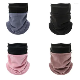 Scarves Multiple Functional Fleece Neck Warmer Winter Windproof Tube Scarf For Men Skiing Cycling Outdoor Face Cover Mask