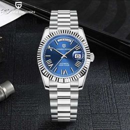 craftsmanship Precision Steel Waterproof Double Calendar Fully Automatic Mechanical Business Men s Watch Small Dial MM