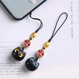 Keychains Hanging Decoration Sandalwood Anniversary Gift Phone Lanyard Car Key Chain Chinese Style Ring Wooden Bag Pendent