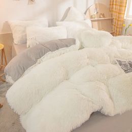 Sheep Wool Blankets and Throws Adult Thick Super Warm Winter Blanket Home Super Soft Duvet Luxury Solid Blankets on Twin Bedding 240111