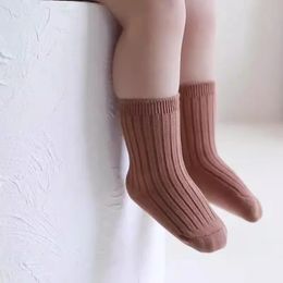 5 Pairs Baby Girls Socks Comfort Cotton Child born Socks Kids Boy Leg Warmer for Four Season Baby Clothes Accessories 240111