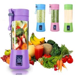 Portable Electric Juicer USB Mini Fruit Mixers Juicers Fruit Extractors Food Milkshake Multifunction Juice Maker Machine 4 Colors9286847