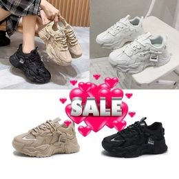 Quality Women Chunky Sneakers Korean Style Spring Autumn Breathable Lace Up Dad Shoes Round Head Wedges casual shoes eur 35-40