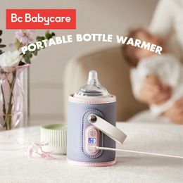 Bc Babycare Portable USB Milk Water Bottle Warmer Food Thermostat for NightOutgoing Feeding Heater Cover Breastmilk y240111