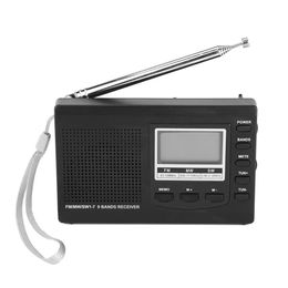 Radio VBESTLIFE DC 5V Mini Portable Stereo Radio FM/MW/SW Full Band Receiver Digital Alarm Clock Music Player Loudspeaker Mini Radio