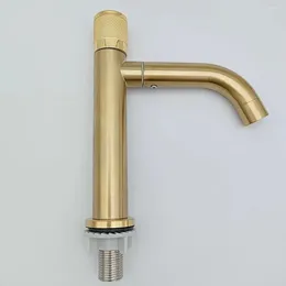 Bathroom Sink Faucets Golden Colour Knob Deck Mounted Tap Basin Facucet Faucet Washing Room Wc Water