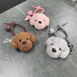 Keychains Plush Dog Key Chain For Women Lovely Fashion Trend Toy Doll Pendant Unique Design Gift High-Quality Korean Style Personality