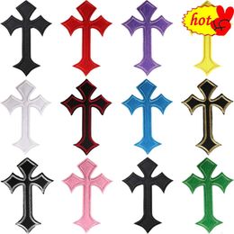 Patch Thermocollant Hard Rock Bible Stitch for Clothing Iron on Cross Embroidery Large Bulk Lot Designer Small Sew Diy Fusible