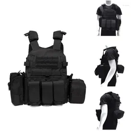 Hunting Jackets Military 6094 Tactical Vest Paintball Body Armour Outdoor CS Molle With Accessories Bags Combat