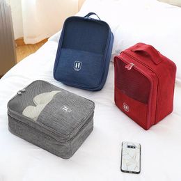 Storage Bags Portable Large-capacity Shoe Bag Korean Version Moisture-proof Oxford Cloth Travel Can Be Used As A Trolley Cas