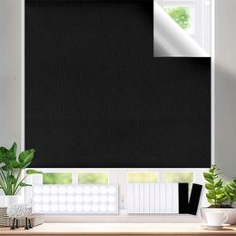 Homemade Blackout Curtain Removable Portable Travel Blocking Darkest Window Film Cloth Temporary DIY Blackout Curtains 240111