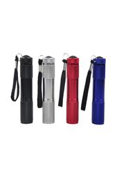 Aluminium Alloy Portable UV Flashlight Violet Light 9 LED 30LM Torch Light Lamp Mini Flashlight 4 Colour 25030298754505