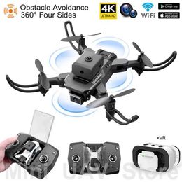 Drones KY912 Easy Fly Mini UAV Drone VR 4k Wifi FPV Quadcopter With Dual Camera Intelligent Obstacle Avoidance RC Helicopters Toy Gifts