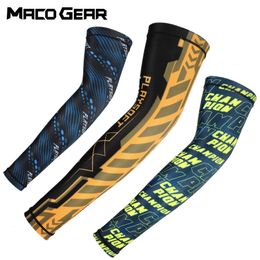 Ice Cooling Arm Sleeves Cover Sun Protection Sports Running Cycling Hiking Golf Basketball Non-slip Arm Warmer Cuffs Men Women 240112