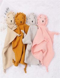 Soft organic cotton muslin lion animal Newborn Pacify Towels Bibs Soothers towel Robes M36421146598