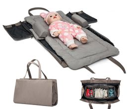Diaper Bags Foldable Baby Bag Large Capacity Outdoor Travel Mummy Boys Girls Born Sleeping Nest Bassiet8233258