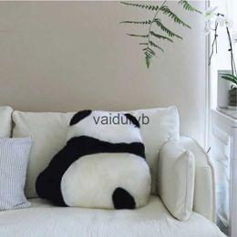 Plush Pillows Cushions Short Fur Panda Cushion Bay Window Back Pillow Cute View Sofa Living Room Home Decor Creativevaiduryb