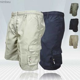 Men's Shorts Mens Cargo Shorts 2022 New Side Multi-pockets Men Loose Work Shorts Casual Short Pants Male Plus Size Summer Outdoor ShortsL240111