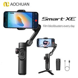 AOCHUAN Smart XE 3Axis Gimbal Stabiliser Foldable Selfie Stick APP Control Handheld for Cell Phone Smartphone Mobile 240111