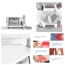 2024 Newest 2 in 1 UltraShock pneumagnetic Smart Shock Wave Combined Rehabilitation Equipments Physical Therapy Machine