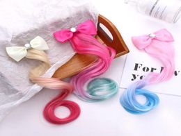 Hair Accessories 14PcsLot Girls Cute Colourful Wig Butterfly Clips Sweet Princess Ornament Kids Headband Whole Accessories17326845