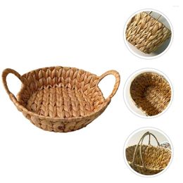 Dinnerware Sets Sundries Storage Fruit Basket Circle Tray Bread Pan Woven Serving Iron Shelves
