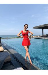 Women's Swimwear Korean Style One Piece Women Swimdress Push Up Swimsuit High Quality Bathing Suit Sexy