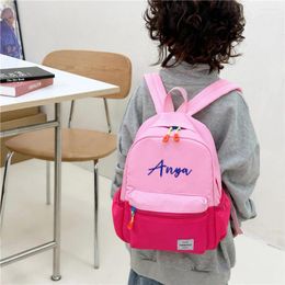 Backpack Customised Outdoor Sports And Leisure Tutoring With Name Personalised Simple Elementary School Gift Pack