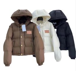 Jaqueta de designer feminino jaqueta de inverno feminino em jaquetas de manga de parka de manga de parka, casaco destacável DOUDOUNE FEMME LONGA