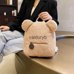 Plush Backpacks Cat Carriers Crates Houses Personalised Embroidery Bear Embroidered Portable Travel Shopping Lovely Rucksack Toddler Teddy Backpackvaiduryb