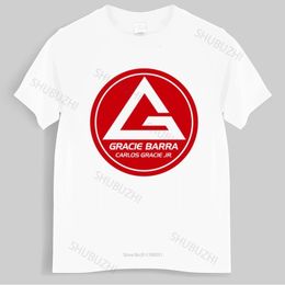 Summer mens tshirt Gracie Barra Carlos GR brazilian jiu jitsu t-shirt compression t shirt unisex t-shirt teenagers cool tops 240112