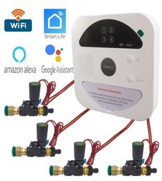 WIFI Connect Smart Watering Timer Garden Irrigation Controller waterproof Water Valve Irrigation timer Smart Watering System 201205925644