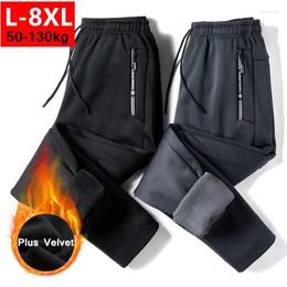 Skiing Pants Mens Outdoor Warm Fleece Sports Autumn Winter Plus Velvet Soft Thermal Casual Trousers Jacket Combination Suit 50-130 Kg