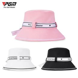 Products New Women's Golf Hat Bow Strap Fisherman Cap Sunshading and Sunscreen Inner Sweatabsorbing Band Design Summer Cap Outdoor