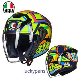 and Da Tao Star AGV Motorcycle Helmet Men's Women's Dual Lens Half K5 JET Summer Racing RTCR