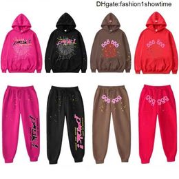 Mens Sp5der Hoodie Designer Hoodies Clothes Jumper Men Spider 555555 Pink Sweatshirt Jacket Long Sleeve S5der World Wide 999 Club 8907