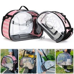 Cat Carriers Crates Houses Dog Transport Bag Travel Transparent Puppy Capsule Shoulder Pet Carrier Outdoor Handbag Productsvaiduryd