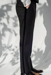 Men's Suit Pants High Quality Spring Autumn Straight Business Dress Formal XS-6XL Classic Black Trousers 240112