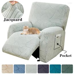 Chair Covers Jacquard Recliner Sofa Cover 1 Seater Stretch Lazy Boy Relax Armchair Non-Slip For Living Room Washable Set