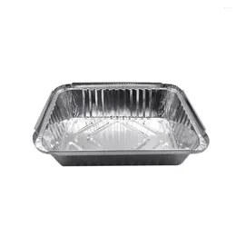 Take Out Containers 50bags Silver Maximum Protection Thickened Tin Foil Boxes For Safe Food Transportation Wide Range Of Multifunctional