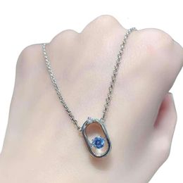 Swarovskis Necklace Designer Women Original Quality Pendant Necklaces Beating Heart Oval Necklace Female Element Crystal Dynamic Collar Chain Female