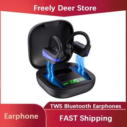 Headphones Bluetooth 5.1 Earphone Sport Stereo Waterproof Wireless Headphone Low Latency Earbuds Noise Cancellation Headset with Microphon