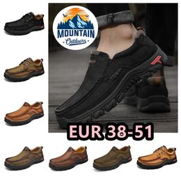 Outdoor Runner mens trainer sport sneakers designer shoes leather mountain Anti slip wear-resistant Breath sweat wicking big sizes 38-51