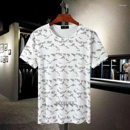 Men's T Shirts Summer Men Ice Tshirt Short Sleeve Quick Dry Tees Tops Plus Size 8XL 10XL 11XL 12XL Geometry Dot Out Door Beer Belly Loose