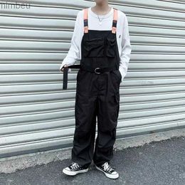 Men's Jeans Baggy Mens Jumpsuit Cargo Pants Vintage Overalls Bib Overall Trousers Men's Techwear Retro Work PantsL240111