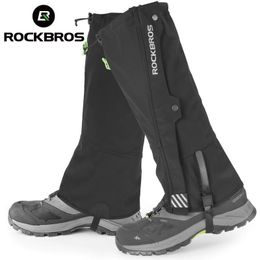 ROCKBROS Legging Gaiter Outdoor Travel Leg Warmers Hiking Skiing Waterproof Winter Shoe Cover Boot Tourist Foot Protection Guard 240112