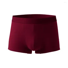 Underpants Men Boxers U Convex Breathable Elastic Thin Loose Keep Warm Slimming Non-slip Winter Thermal Underwear Wool Homme