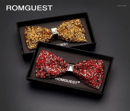 2020 New Fashion Designer Mens Diamond Bow Ties Wedding Party Formal Suit Double Fabric Bowtie Business Necktie Butterfly Knot15843808