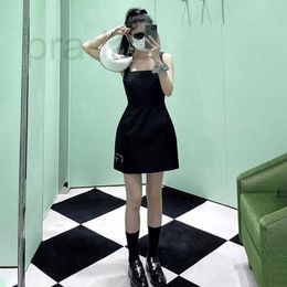 Basic & Casual Dresses Designer 2024 Early Spring New French Casual Classic Zipper Triangle Bag 3D Waistless Sleeveless Mini Dress Z3VE