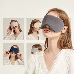 Night Sleeping Mask Blindfold with Elastic Strap Soft Ice Silk and Comfortable Night for Men Women Eye Blinder for Travel/Sleeping/Shift Work